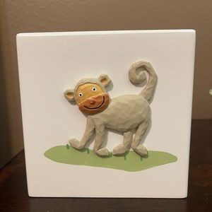 Jenny Jeff monkey square tissue box cover